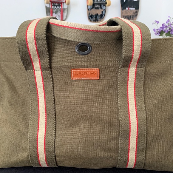 Rare LongChamp Canvas Bag - Picture 1 of 9